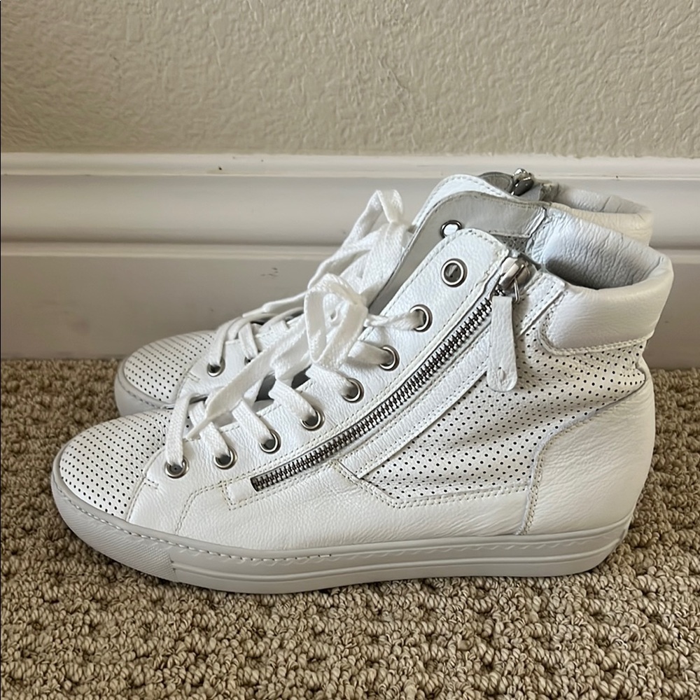 Paul Green White High-Top Sneakers NEW